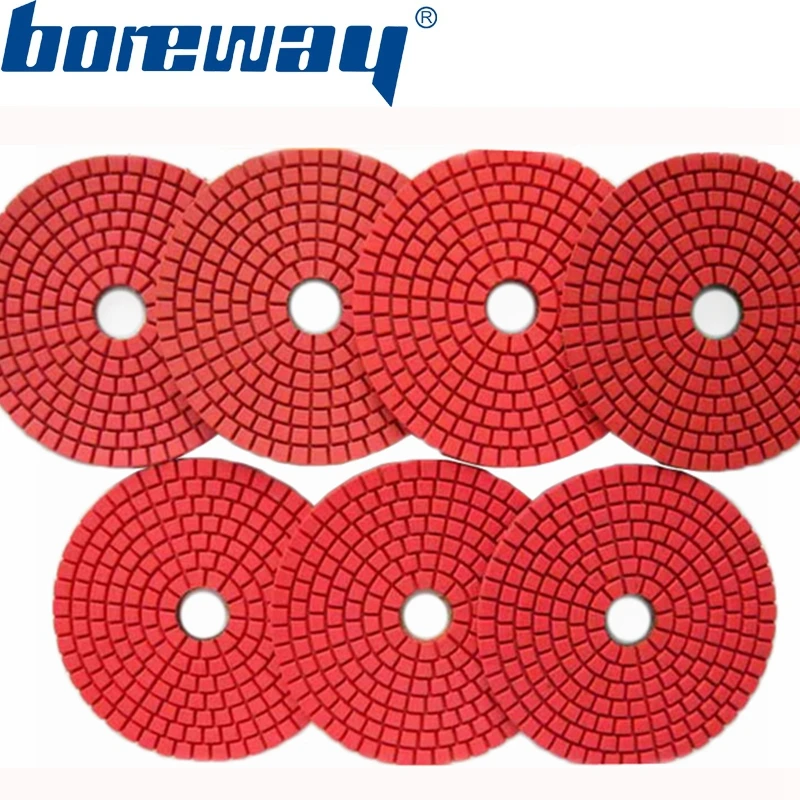 Полировальная абразивная накладка 7 шт./лот 80/100/125 мм|abrasive pad|stone polishingstone polishing abrasives