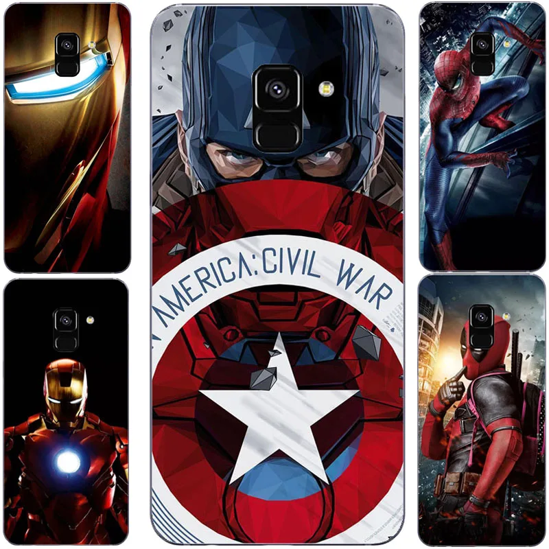 Чехол Marvel Superman Hombre de Hierro Batman DC Comics silicona для Samsung A10 S10LITE S8 S9PIUS S7EDGE 2018A8