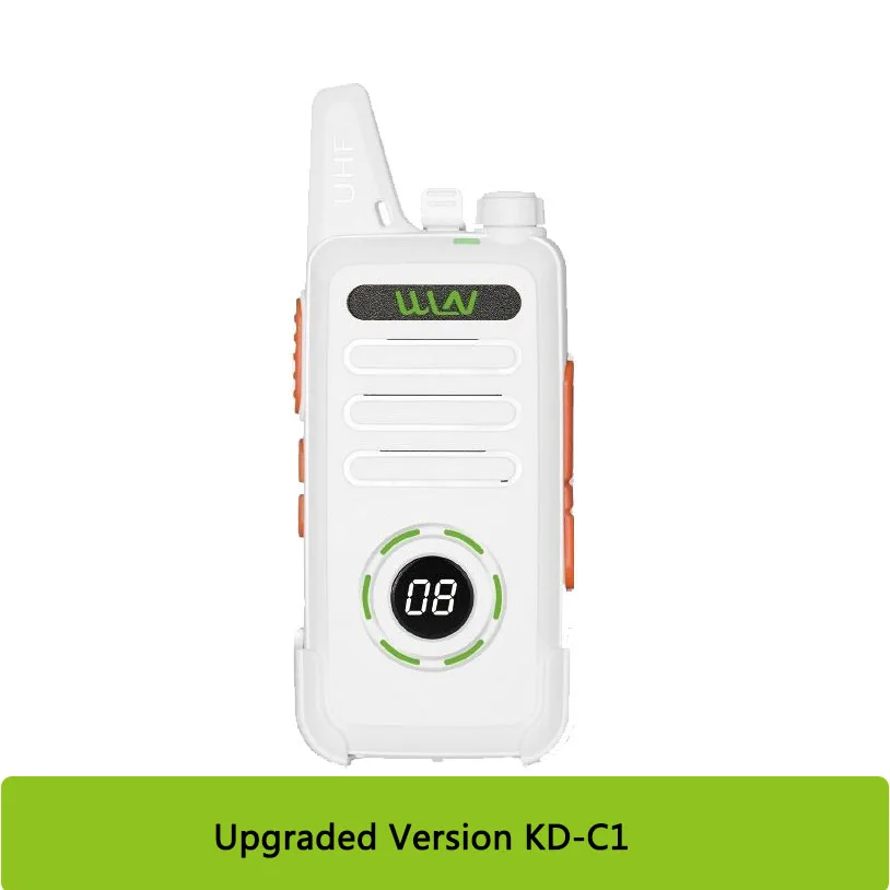 Upgraded Version MiNi Walkie Talkie KD-C1 Plus KD-C1Plus 5W UHF 400-470Mhz 16CH Handheld Scanner Radio Two Way Radio Station