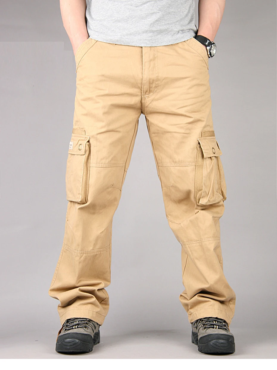 Holyrising, мужские брюки карго, хлопок, повседневные брюки, много карманов, pantalon homme, мужские Модные Военные брюки, мужские 18729-5