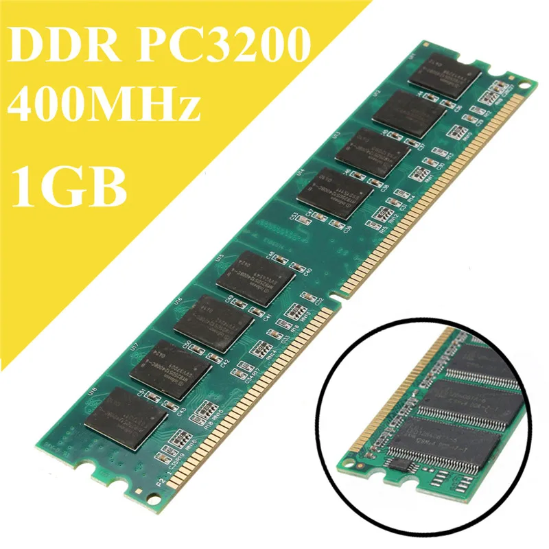 1 Гб DDR ram 400 МГц PC3200 No-Ecc оперативная память DIMM 184-pin SD ram Настольный ПК совместим с AMD 333/266 МГц
