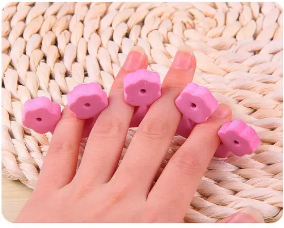 10 шт. (5 пар) Новый мягкий Поролоновый сепаратор для пальцев ноги маникюрный салон