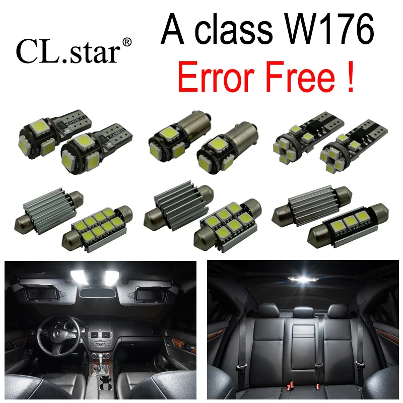 19 шт. светодиодные лампы для салона Mercedes Benz A class W176 A160 A180 A200 A220 A260 A250 A45AMG (2013 +)|error
