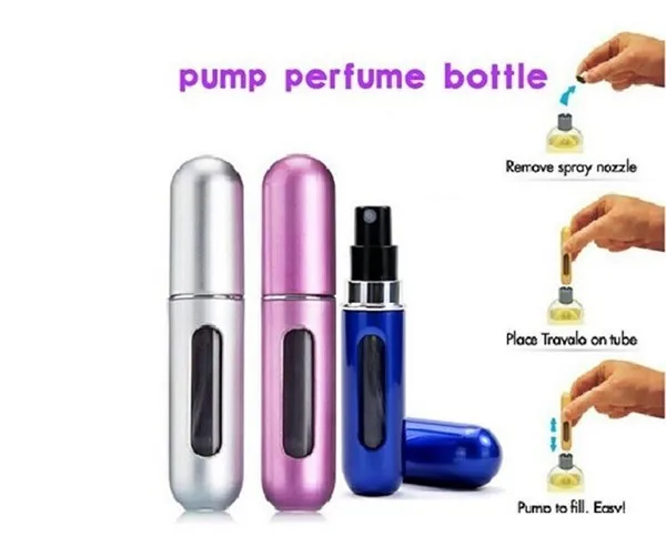 

5ML Mini Refillable Perfume Atomizer Bottle for Travel Spray Scent Pump Case