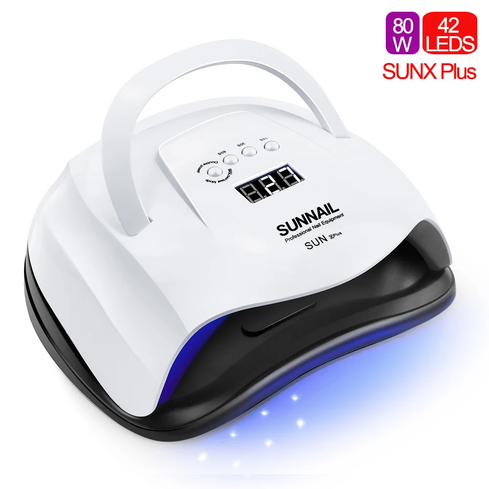 54 Вт/80 Вт SUNX Plus светодиодная УФ лампа для ногтей маникюра 42 шт. светодиодный