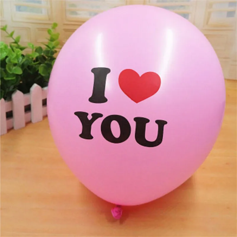 Горячая распродажа 10 шт./лот 12 дюймов латексный шар I LOVE YOU Свадебные украшения