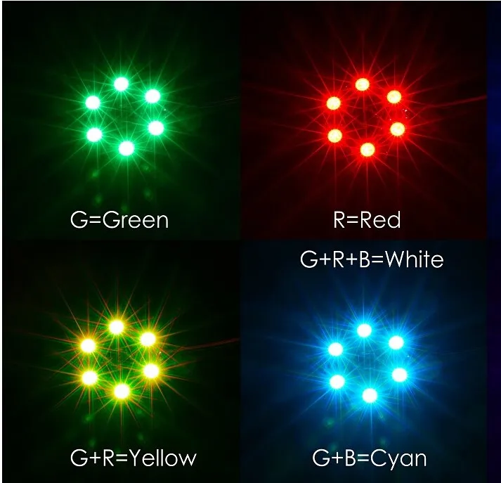 

RGB LED Round Circle Board 5050 X8/16V for FPV RC Multicopter F17710
