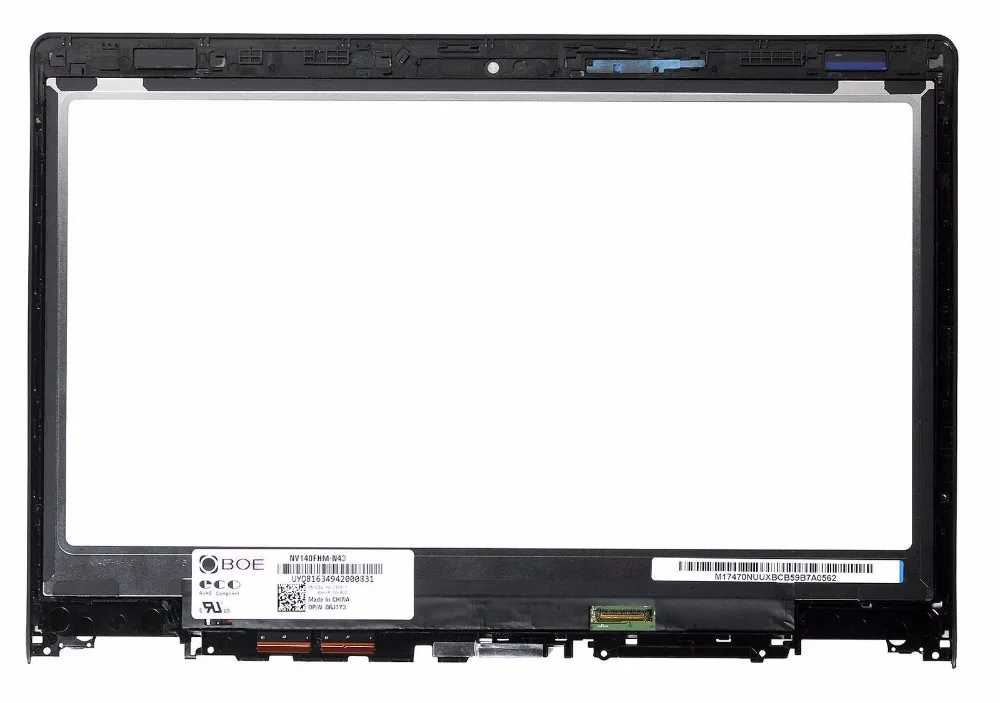 14 &quotдля lenovo Yoga 3 80JH FHD ЖК дисплей сенсорный дигитайзер сборка + рамка|ЖК-экран для