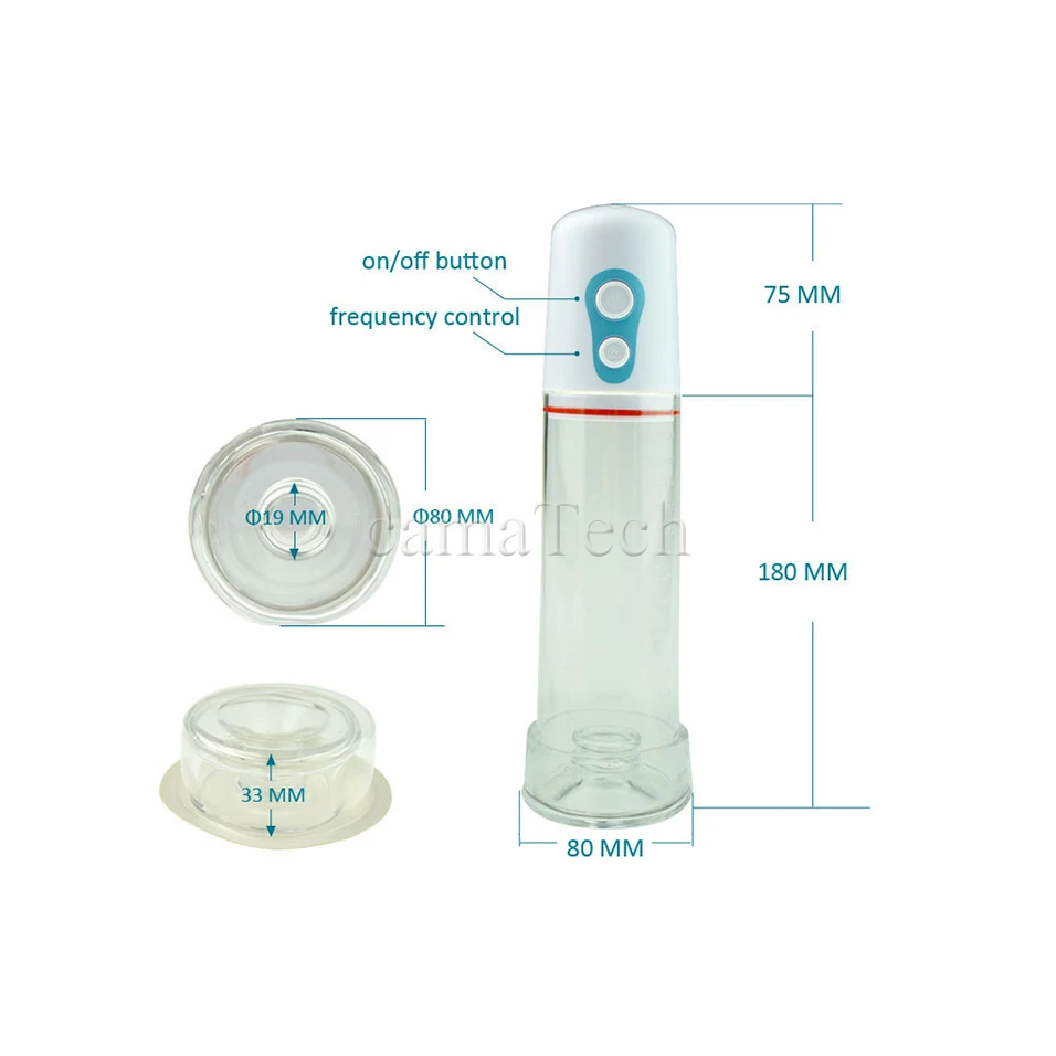 Удлинитель для мужского пениса camaTech Электрический вакуумный насос увеличитель