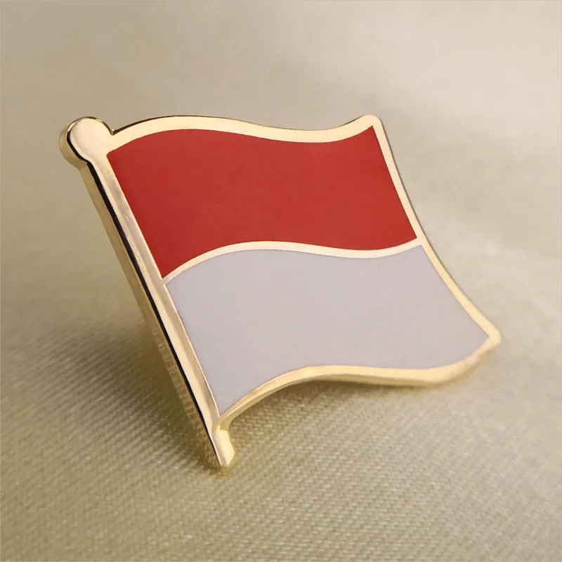 

Soft Enamel Indonesia Flag Lapel Pins