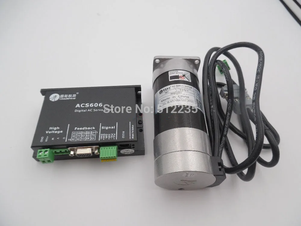 Новая система сервопривода с ЧПУ Leadshine Серводвигатель ACS606 работа 36-60 В постоянного тока и бесщеточный Серводвигатель BLM57180-1000 кодировщик is1000 линий