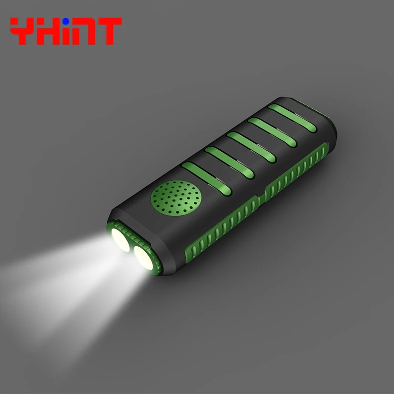 Green Фонарик с музыкой портативный высокое питание для bluetooth-динамика фонарь 3 в 1 powerbank led 18650 батарея Открытый mp3 Воспроизведение - Испускаемый цвет: Green