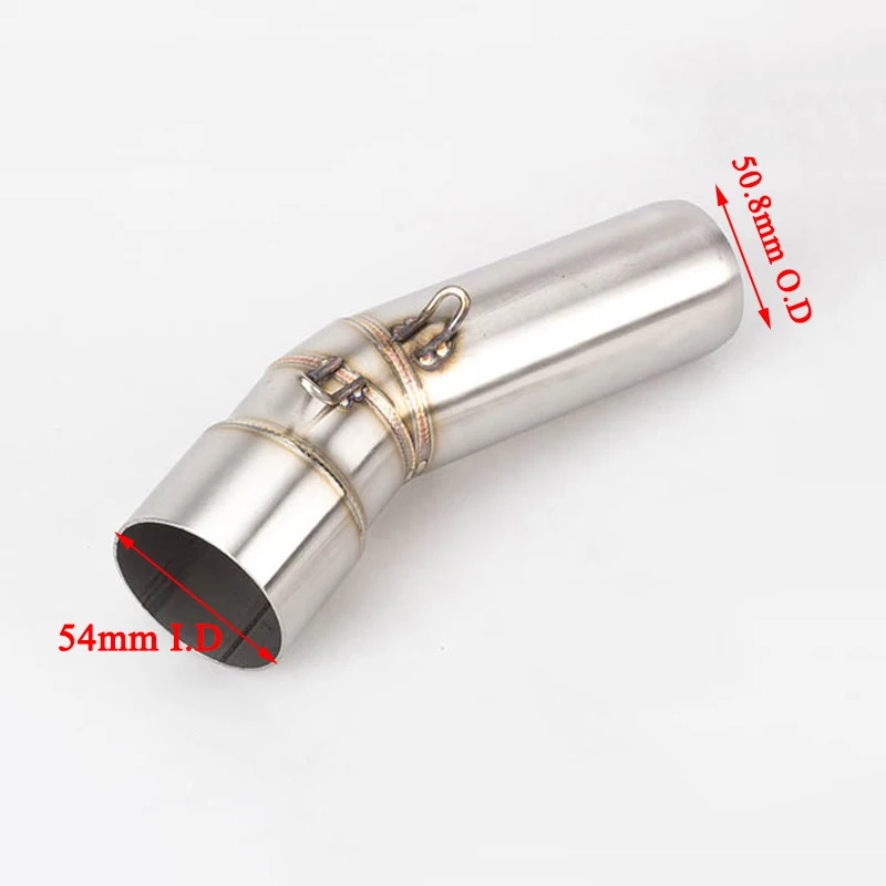 Motorcycle Exhaust Middle Link Pipe Connection Stainless Steel For BMW F650GS F700GS F800GS F800R F800GT 2009-2016 Slip On | Автомобили и