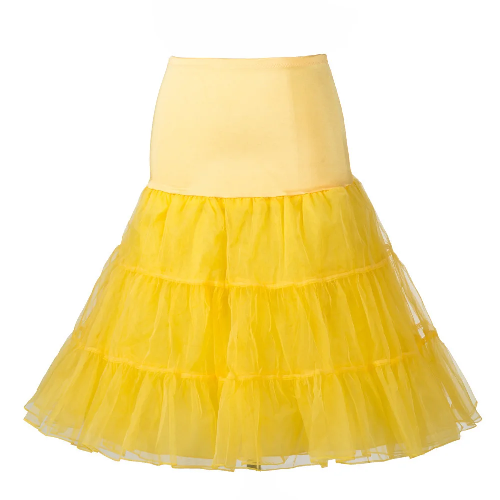 Юбки Silps свинг Рокабилли пушистый Underskirt Петтикота Кринолайн для Свадьбы Люкс
