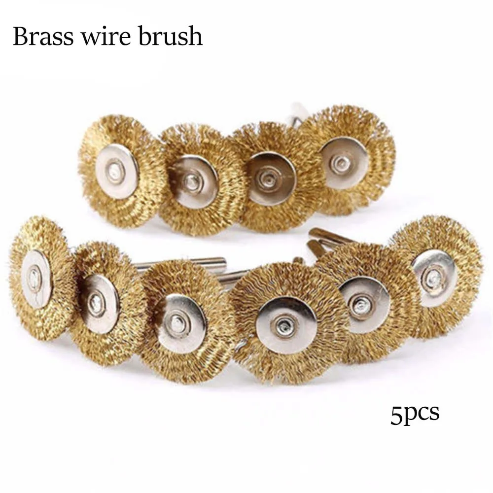 5 шт. 22 мм набор из медной латуни для мини дрели|copper wire brush|steel brushbrush copper |