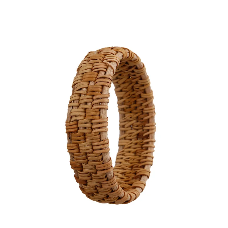 GZBEIYANG New handmade Vietnamese bamboo and rattan green bracelets jewelry personality ethnic women's bangle gifts | Украшения и