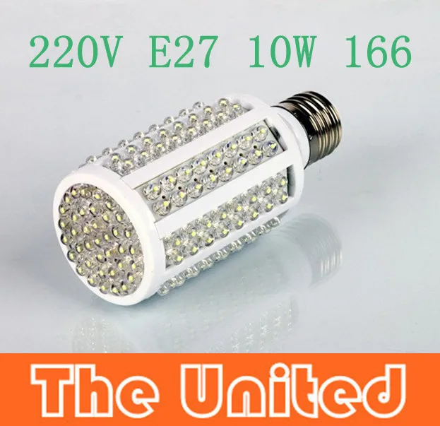 5pcs 220V E27 10W 166 LED 800LM Corn Light Bulb Lamp Wholesale Dropshipping | Лампы и освещение
