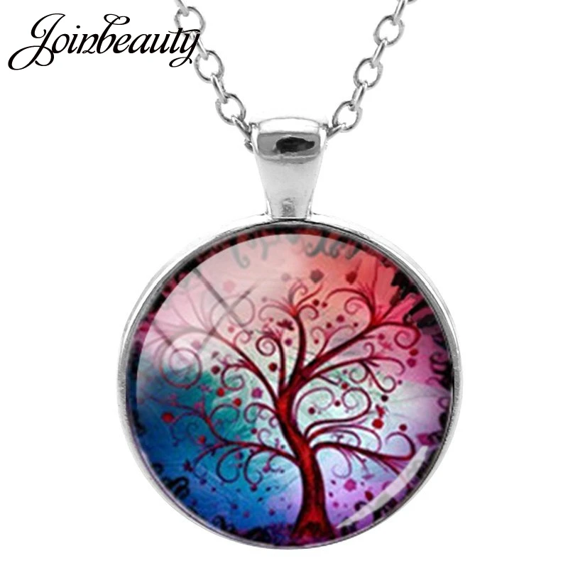 Модное ожерелье JOINBEAUTY с подвеской в виде дерева жизни и четырехлистного клевера
