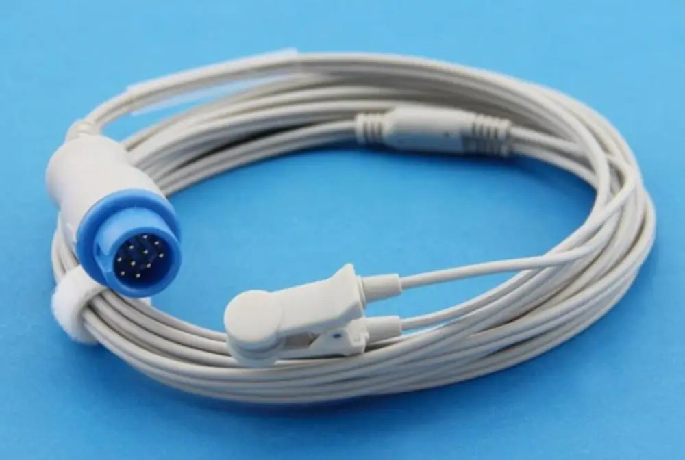 TL-101S Nihon Kohden BSM-1101 2101 3101 7100 7200 8200 Adult pediatric soft tip SpO2 Pediatric Finger Clip neonate wrap spo2 9ft |