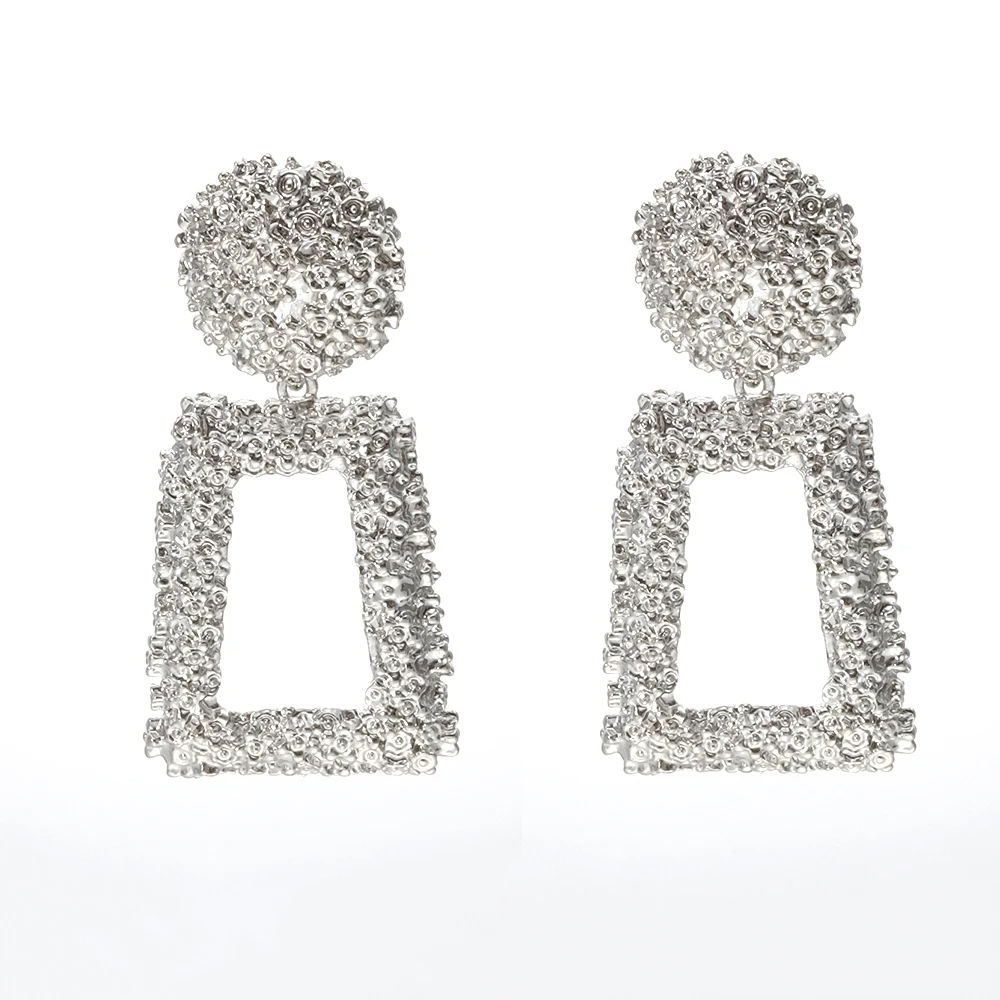 Роскошные Большие золотистые металлические Висячие серьги для женщин новые