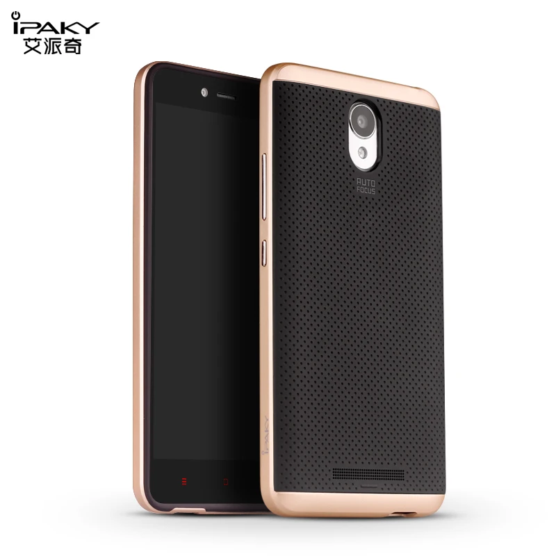 Xiaomi Redmi Note 2 case,Ipaky Brand PC Frame + Silicone back cover cellphone case for Xiaomi Redmi Note2/Hongmi/Red Rice Note 2