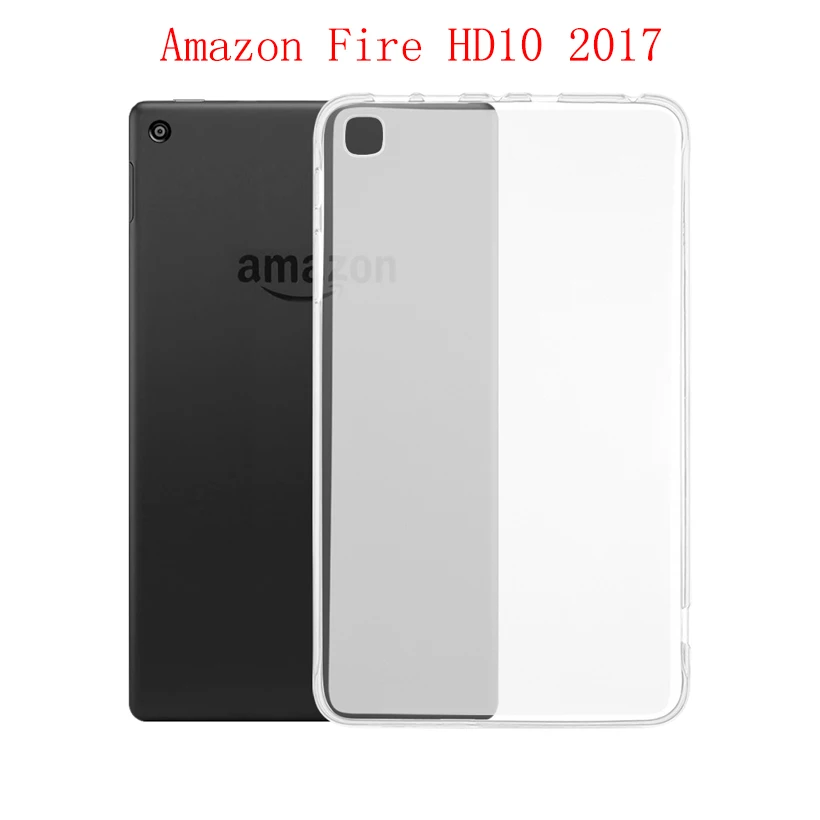 For Fire HD10 2017 Прозрачный чехол для Amazon Kindle Fire HD8 HD10 10,1 Paperwhite 1 2 3 Чехол s Fire 7 7,0 8,9 Водонепроницаемый крышка - Цвет: For Fire HD10 2017