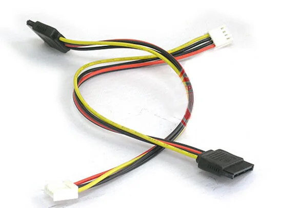 1 шт. 4Pin FDD Floppy Female to 15Pin SATA адаптер конвертер силовые Провода кабель 18AWG провод для