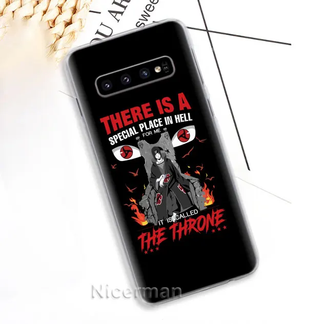 Чехол для телефона для samsung Galaxy S10e S10 S8 S9 плюс S6 S7 край A40 A50 A70 M20 чехол с рисунком из аниме «Наруто» Учиха Итачи жесткий поликарбонатный чехол - Цвет: 11