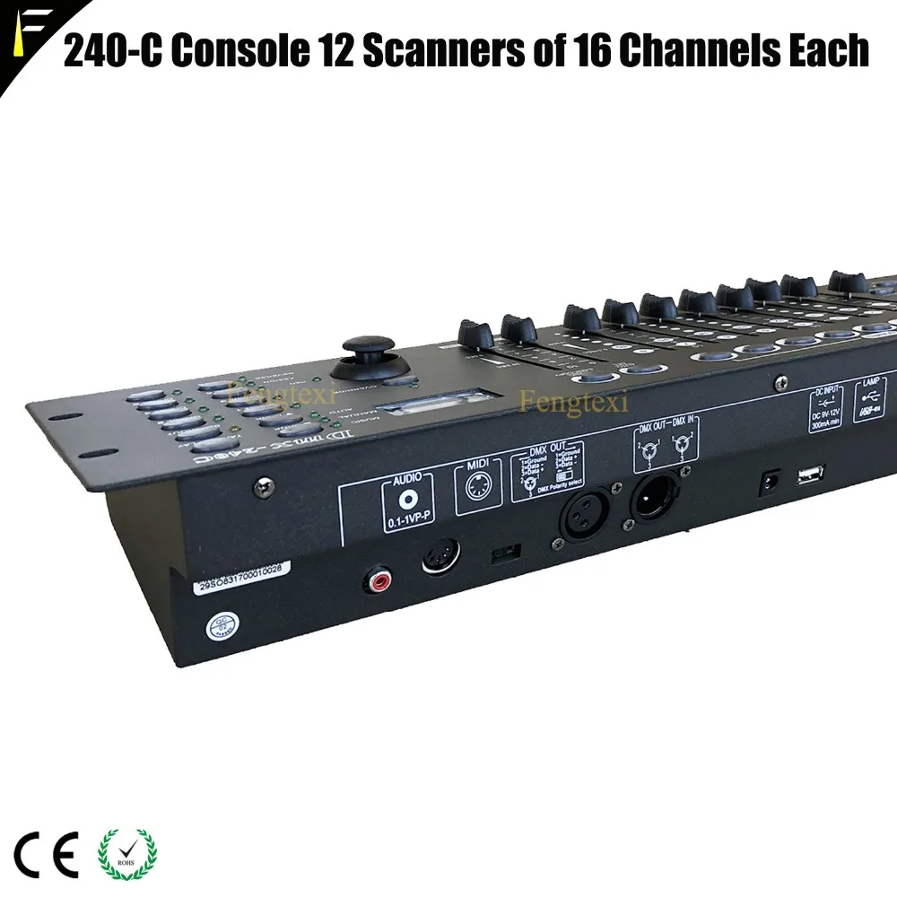 Консоль DMX 240C с панорамированием и наклоном умный контроллер Dj/Disco 12 сканерами по