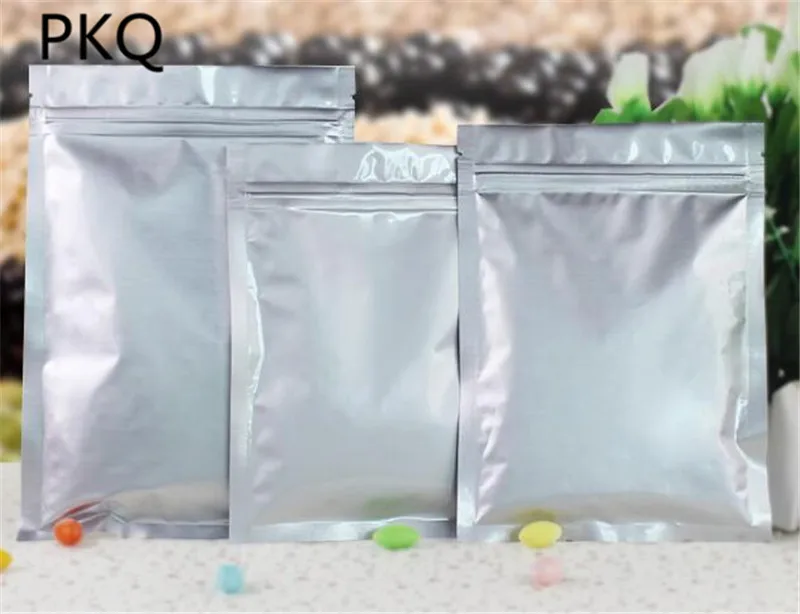 5 шт серебряных упаковочных мешков Ziplock 24 провода мешок для хранения еды на молнии