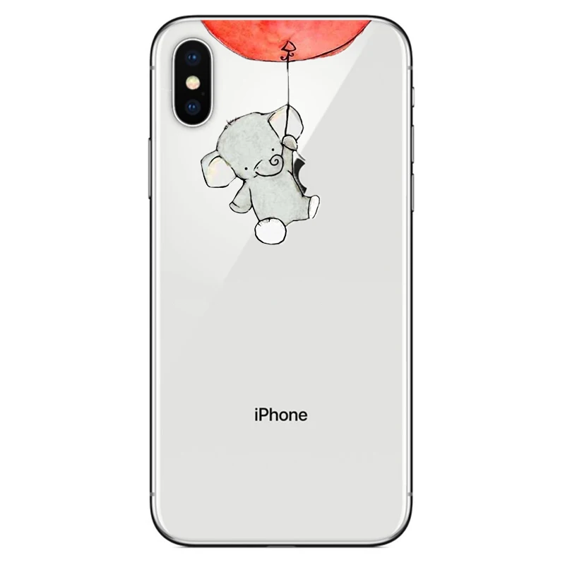 Мягкий силиконовый прозрачный чехол из ТПУ для iphone 6, 6s, 7, 8 Plus, 5, 5S, SE, X, Xs, Max, Xr, Capinha Coque