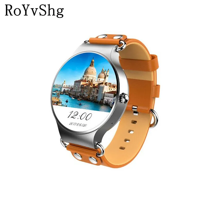 KW98 3g Smartwatch 8 GB + 512 МБ gps анти потерянный smart watch Android 5 1 MTK6580 4 ядра 39 дюйма 400*400 для IOS и