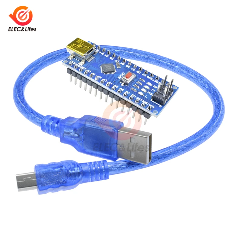 Nano V3.0 3,0 мини-usb драйвер ATmega328 ATmega328P 5 в плата микроконтроллера CH340 для Arduino Замена FT232RL с usb-кабелем