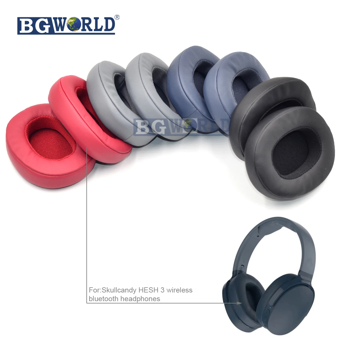 Наушники BGWORLD амбушюры подушка из пенопласта для Skullcandy HESH 3 беспроводные bluetooth
