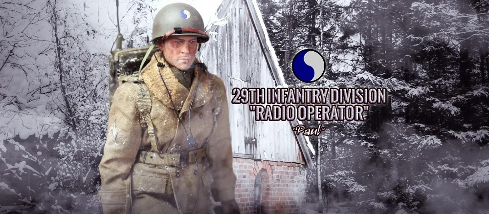 1/6 военный деятель армии США 29th стрелковой дивизии Радио оператора Paul 1" фигурку Кукла коллекционная модель пластиковые игрушки