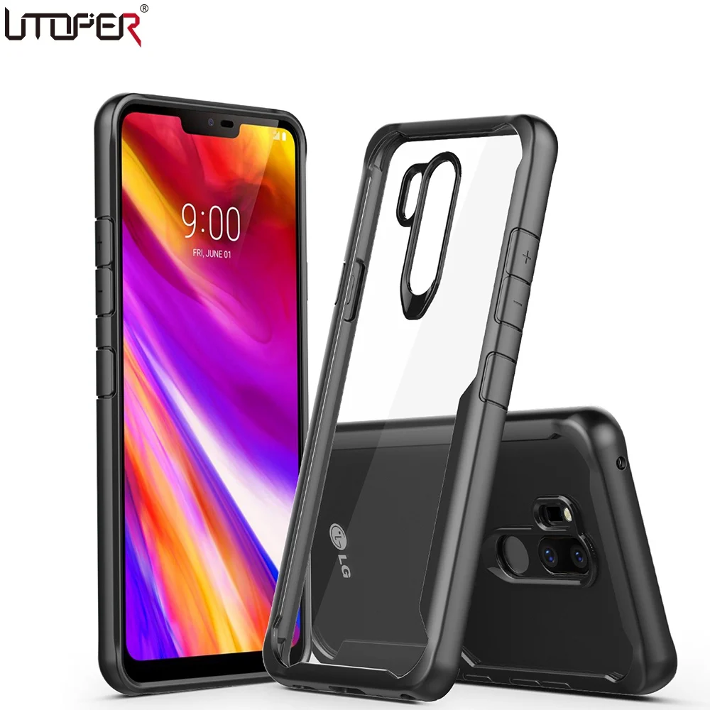 UTOPER For LG G7 Coque Honor Play Case Transparent Shockproof Cover ThinQ G710 6.1 Cases Funda |