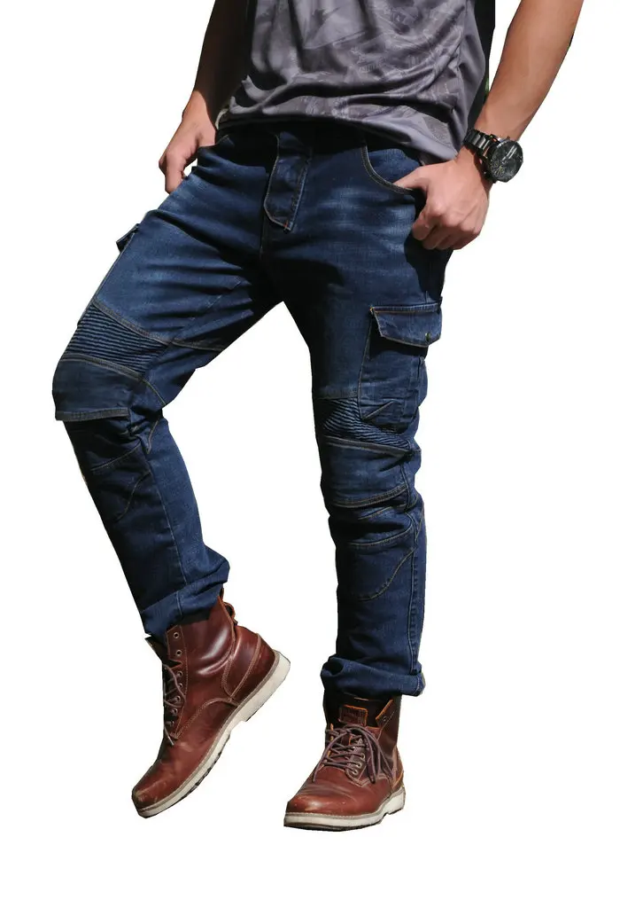 Новая мотоциклетная обувь брюки Для мужчин Moto Jeans мотоциклетные для верховой