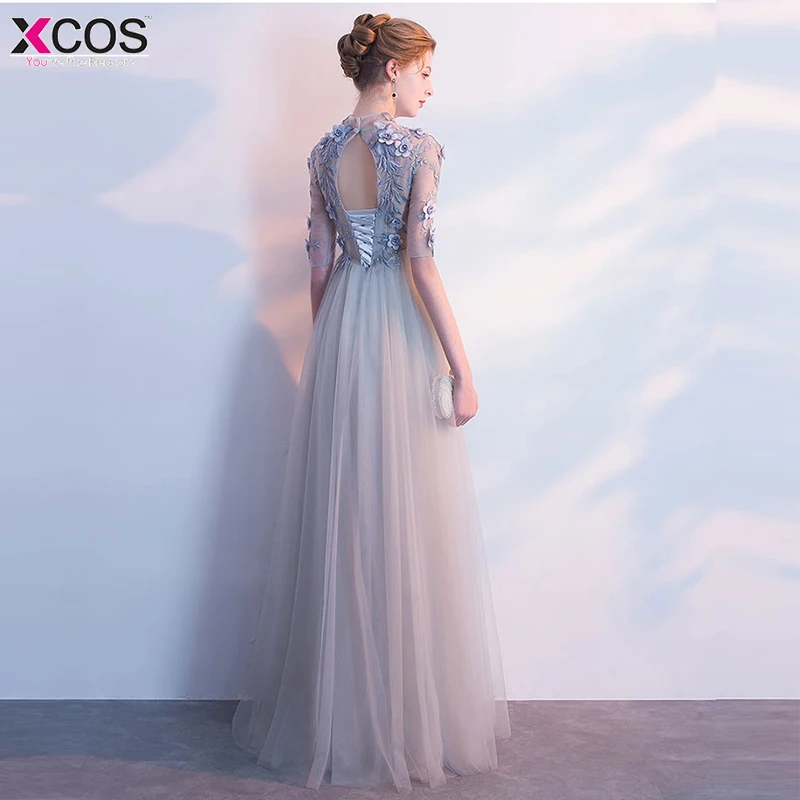 Сексуальные прозрачные длинный тюлевый Выпускной платья 2018 элегантные