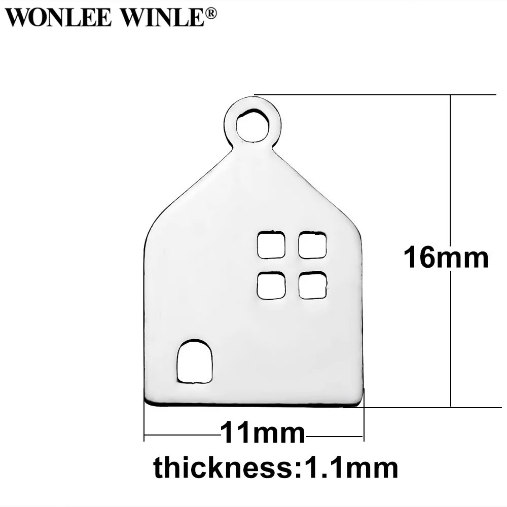 Wonlee Winle DIY 316 Нержавеющая Сталь Лазерный разрез домашний дом подвески для браслета