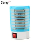 Домашняя практичная светодиодная розетка, Электрический репеллент от комаров, мух, насекомых, ловушка для насекомых, ночник, запер, Отпугиватель грызунов, вилка стандарта США и ЕС