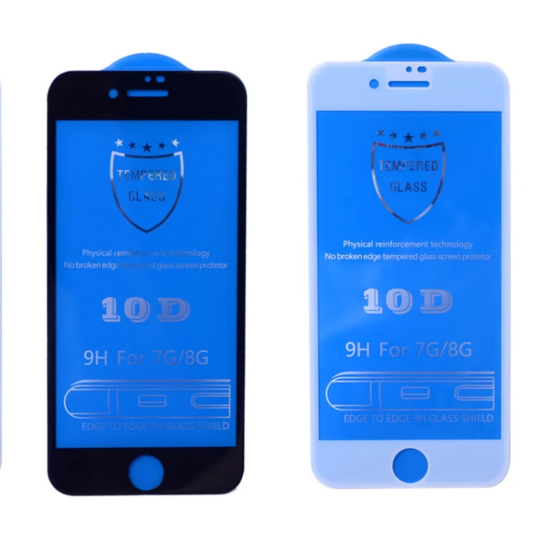 10D полное покрытие закаленное стекло Utrathin Защита экрана для iphone 8 7 Plus 6 6S X Xs Max Xr 9H 0