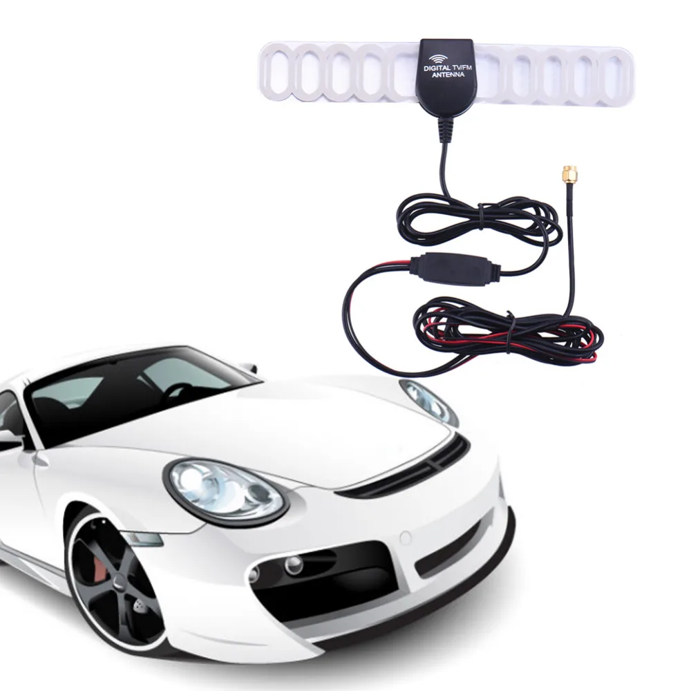 Автомобильный цифровой ТВ DVB T FM антенна усилитель с антенной Новинка 2017|dvb-t fm|fm