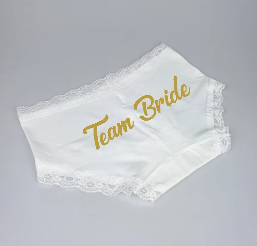 C & Fung deisgn сексуальные кружевные трусики для невесты WIFEY boyshorts MRS team нижнее белье