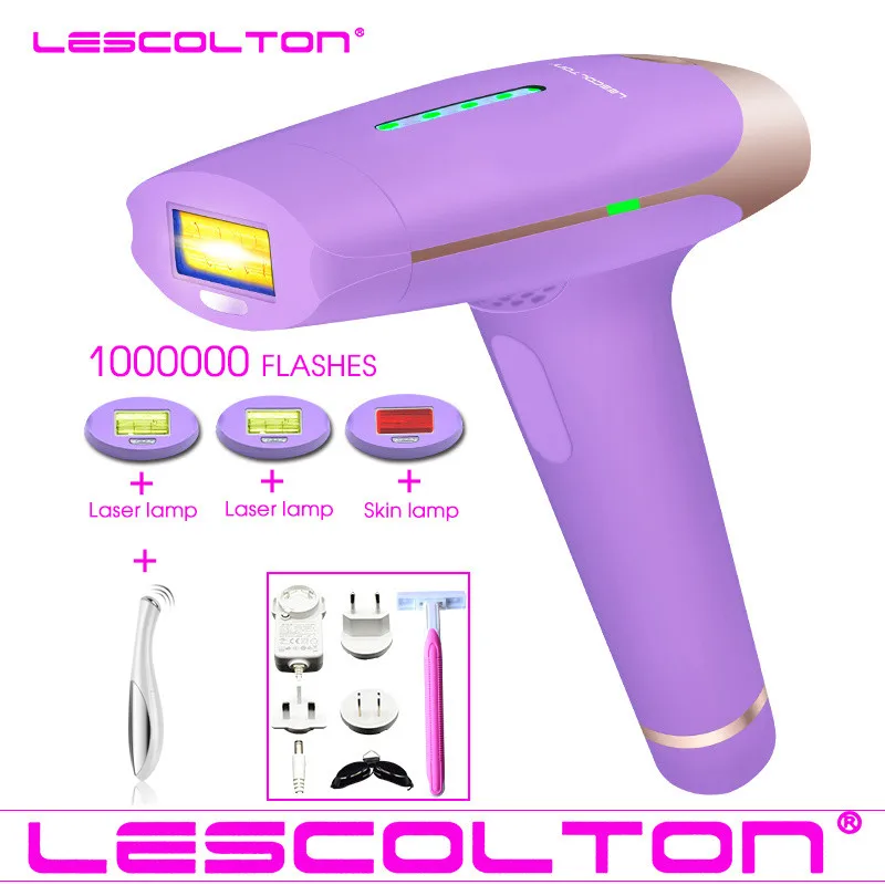 3 Lescolton 1000000 раз IPL эпилятор 4в1 Лазерная машинка для волос T009S лазерный эпилятор удаление волос перманентное бикини - Цвет: 3