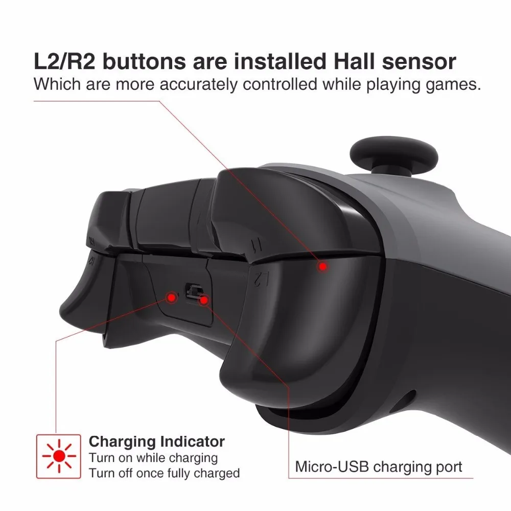 IPEGA PG-9062S темно-истребитель Bluetooth V3.0 Беспроводной геймпад игровой контроллер для Android iOS PC игры джойстик 380 мАч Батарея