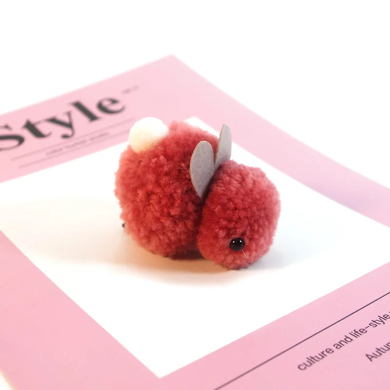 

Boutique 10pcs Fashion Cute Felt Rabbit Hairpins Solid Animal Bunny Hair Clips Princess Headwear Winter Hair Accessories
