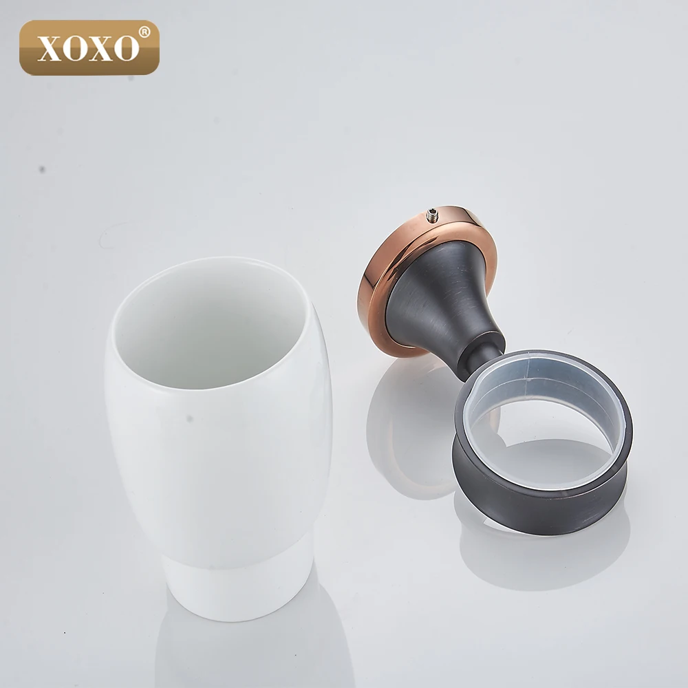XOXOFree доставка медный фарфор держатели для чашек и стаканов латунь двойного