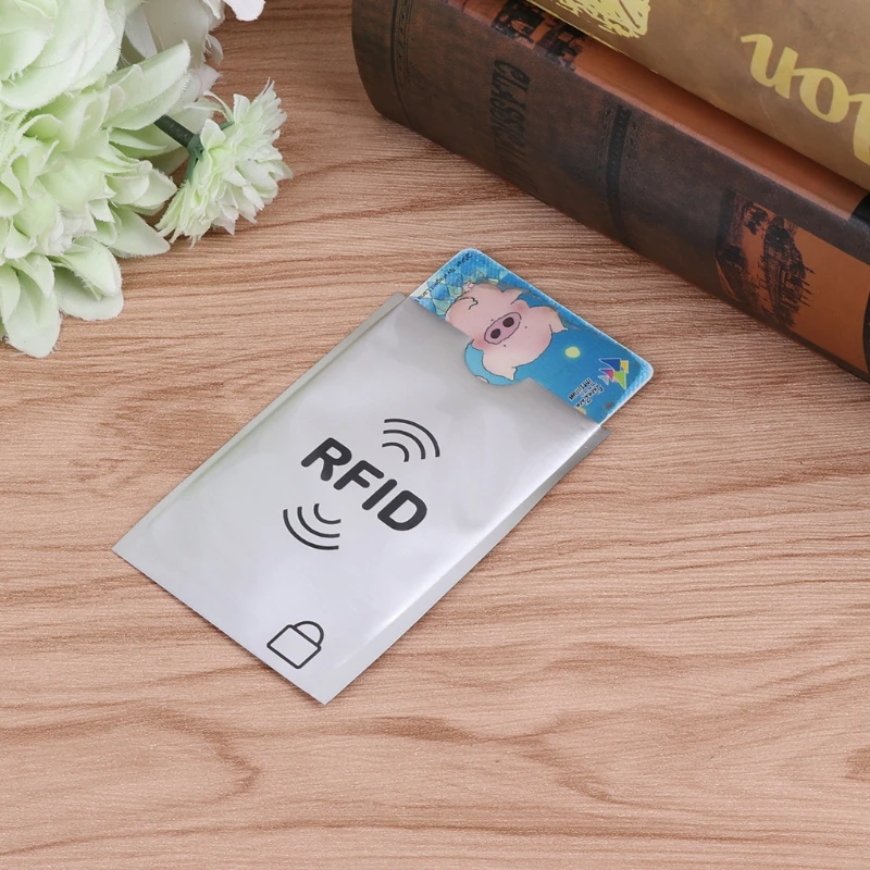 Кредитная карта чехол Чехол протектор RFID держатель экрана безопасный Блокировка