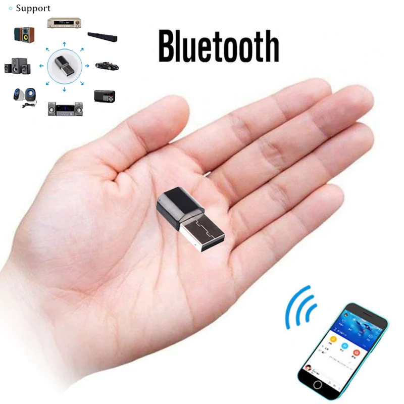 USB Wireless Bluetooth 3.5mm AUX Audio Sound Stereo Music Receiver Adapter | Электроника