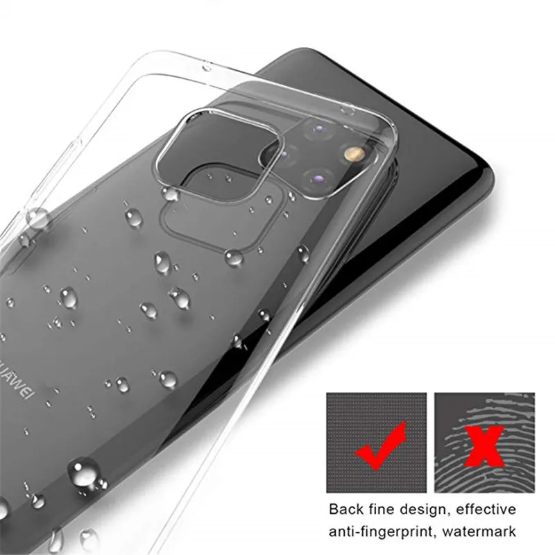 Для Huawei Mate 20 Pro Чехол 6 39 Дюймов прозрачный силиконовый мягкий ТПУ чехол для P20 P30 Lite